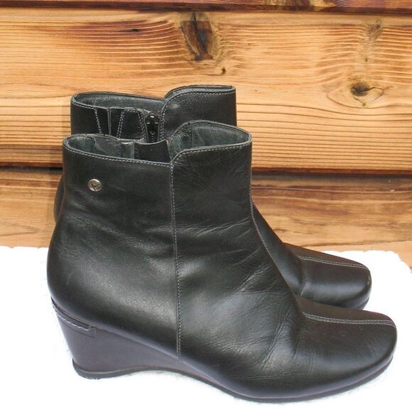 Pikolinos Black Ankle Boots 10 10.5 - Picture 3 of 9